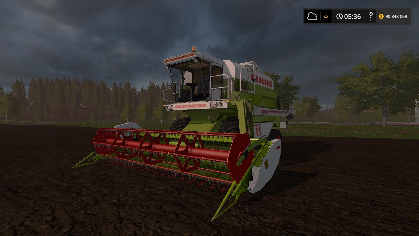 Мод Комбайна CLAAS DOMINATOR 118 SL для Farming Simulator 2017